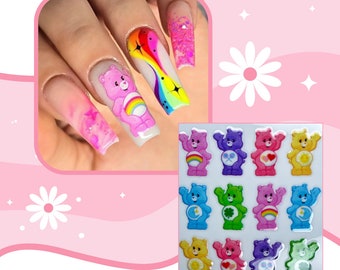Nail art transfer stickers friends love nail art decals magical bears cute