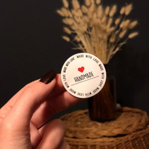 Pegatinas hechas a mano, 1.000 piezas de pegatinas personalizadas de 1.5", pegatinas de embalaje, etiquetas de café, pegatinas de cualquier forma, pegatinas a granel