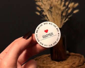 Handgemachte Aufkleber, 1.000 Stück 1.5" benutzerdefinierte Sticker, Verpackung Sticker, Kaffee Etiketten, Beliebige Form Sticker, Bulk Stickers