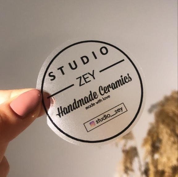 Custom Vinyl Sticker | Bulk Personalized Stickers | Clear Logo Stickers ...