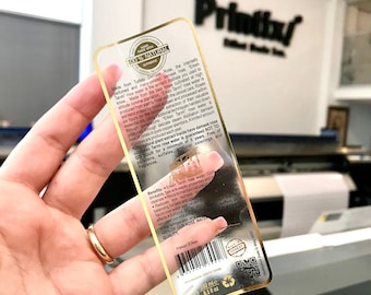 Gold Clear Custom Stickers, Custom Product Labels, Gold Foil Printing, Transparent Stickers, Any Shape Custom Stickers, Logo Labels