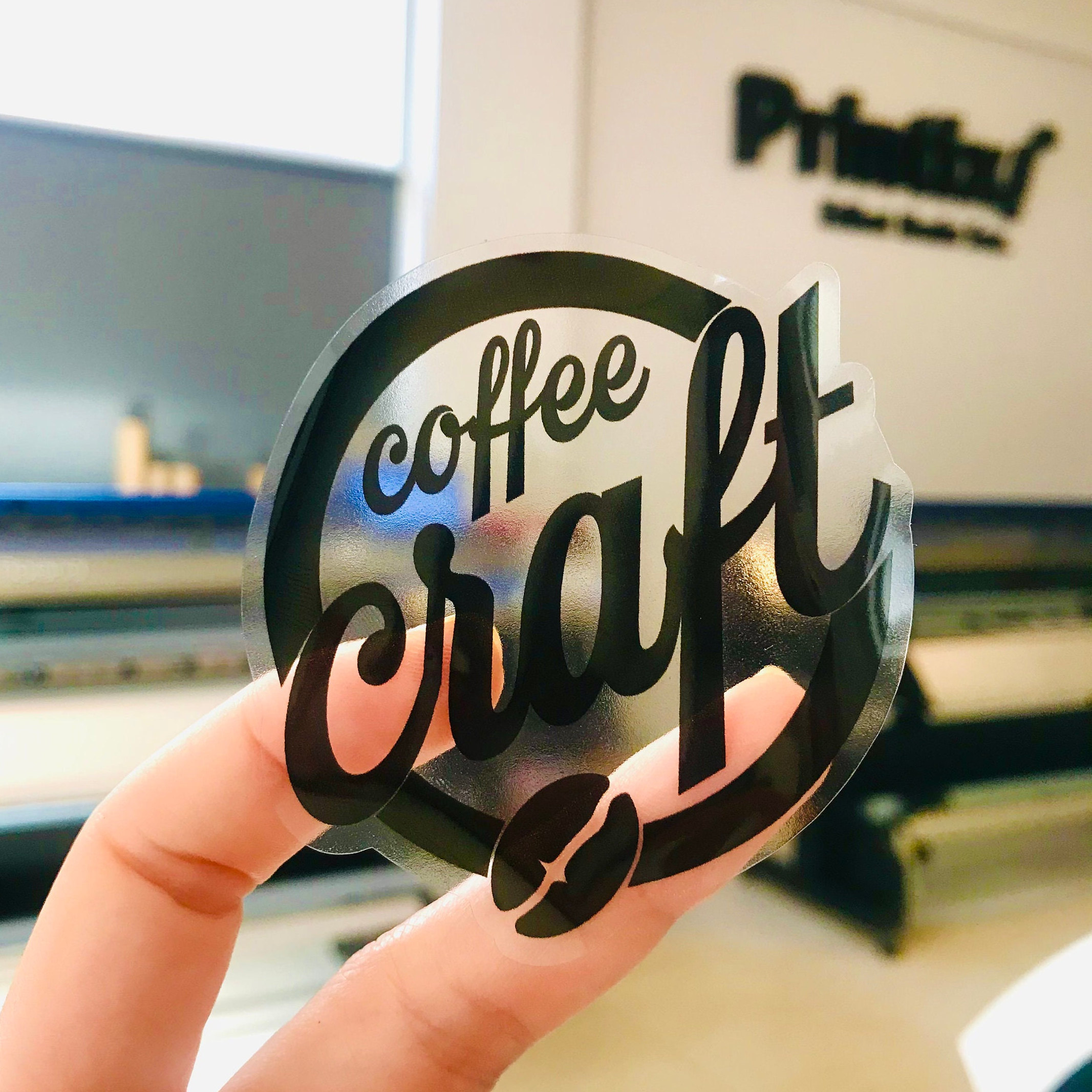 Custom Vinyl Sticker | Bulk Personalized Stickers | Clear Logo Stickers ...