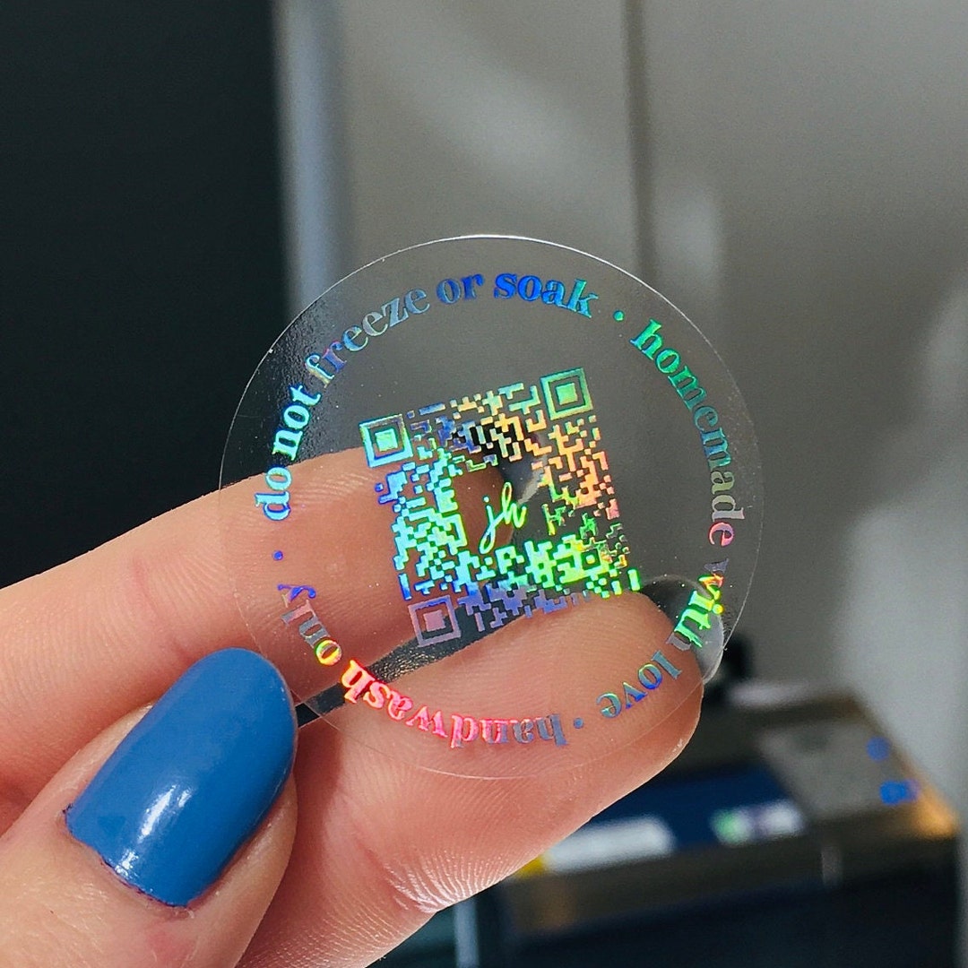 Holographic Clear Custom Stickers Custom Product Labels Holographic Foil Printing Transparent Stickers Any Shape Custom Stickers Etsy