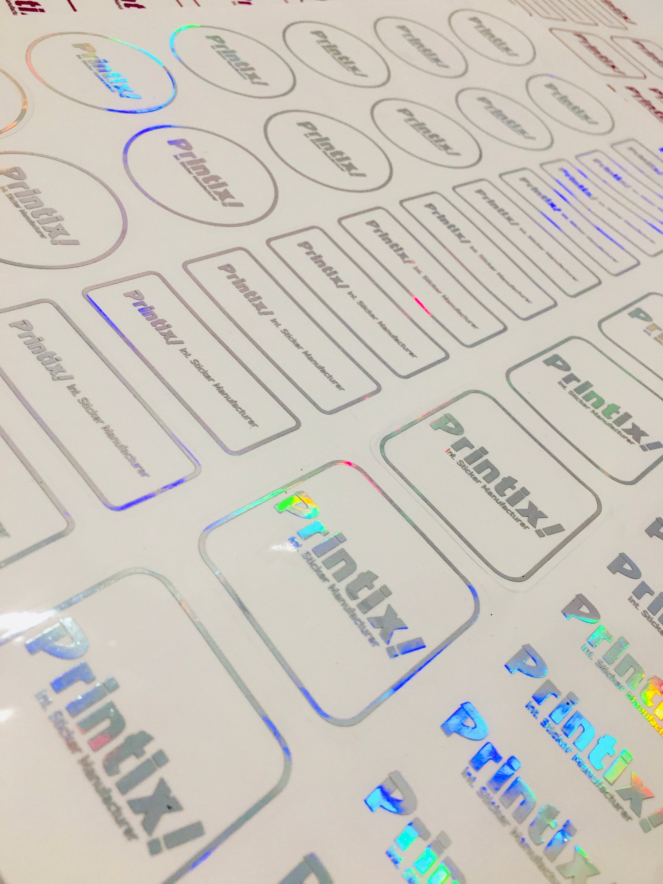 Holographic Clear Custom Stickers Custom Product Labels - Etsy