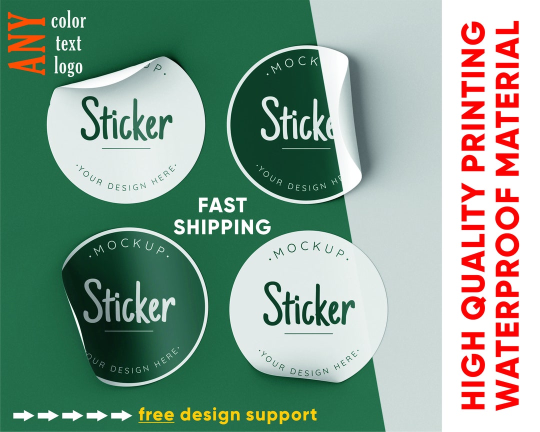 Custom Vinyl Sticker Bulk Personalized Stickers Logo Stickers Wedding Favor Stickers Thanks