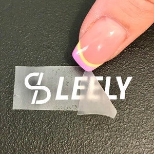 50 pezzi di adesivi di trasferimento in vinile personalizzati, forma da tagliare, il tuo logo o testo, qualsiasi colore o disegno, taglio di lamina metallica personalizzata