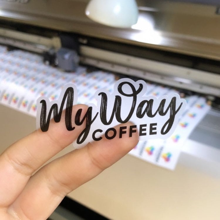 Custom Vinyl Sticker | Bulk Personalized Stickers | Clear Logo Stickers ...