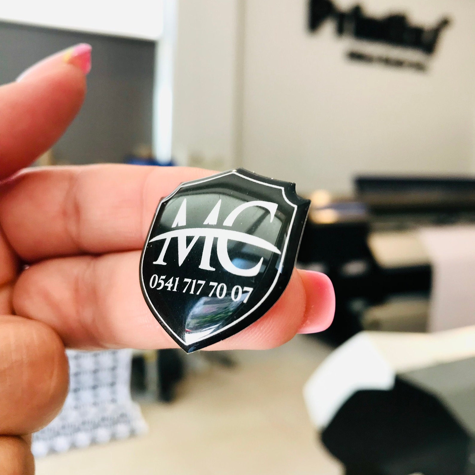 Custom Epoxy Dome Sticker Personalized 3D Domed Sticker Etsy