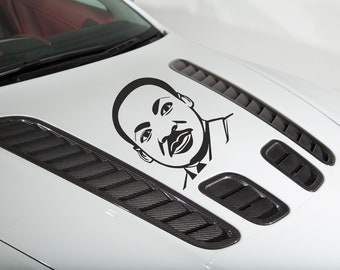 1 Pair, Dr Martin Luther King Jr Sticker, Bumper Stickers, Custom Personalized Stickers, Waterproof Stickers, Any Colors and Any Dimensions