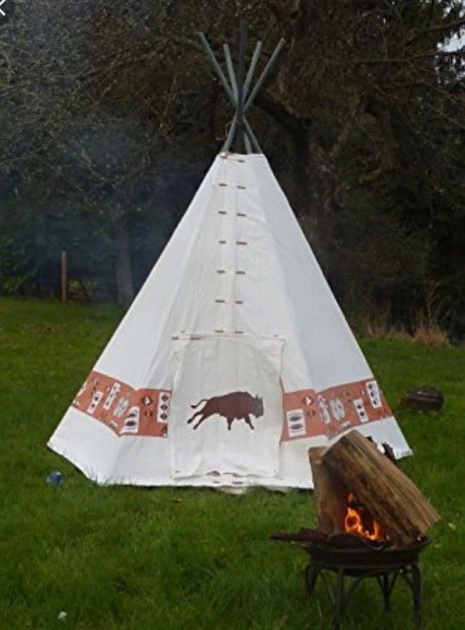 Teepee tents Tipi tents Bamboo tent Single pole tents | Etsy