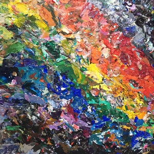 Better, 16x20” peeled acrylic on canvas