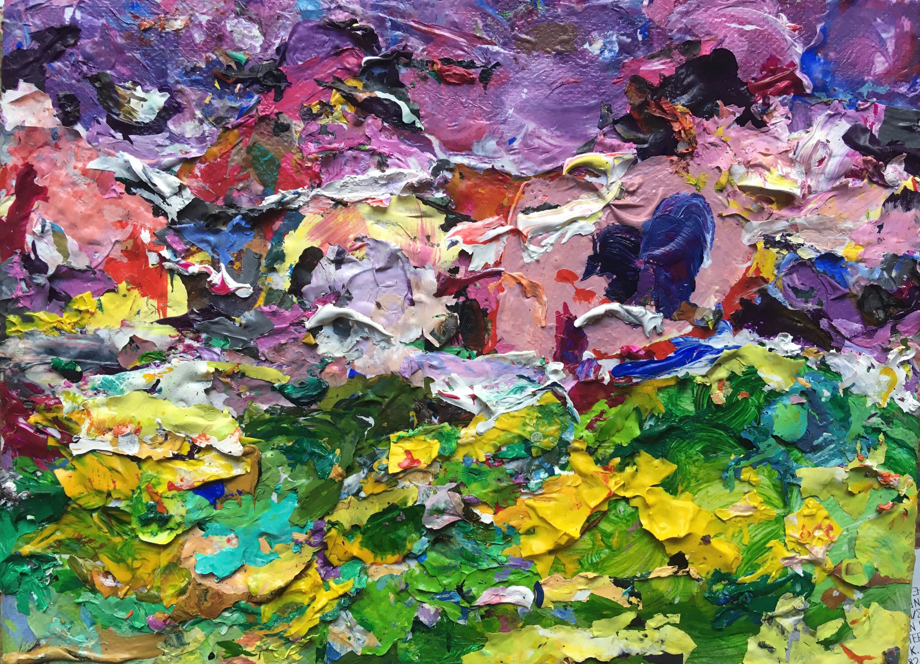 Reborn , 8x10 Peeled Dried Acrylic Paint on Canvas Etsy