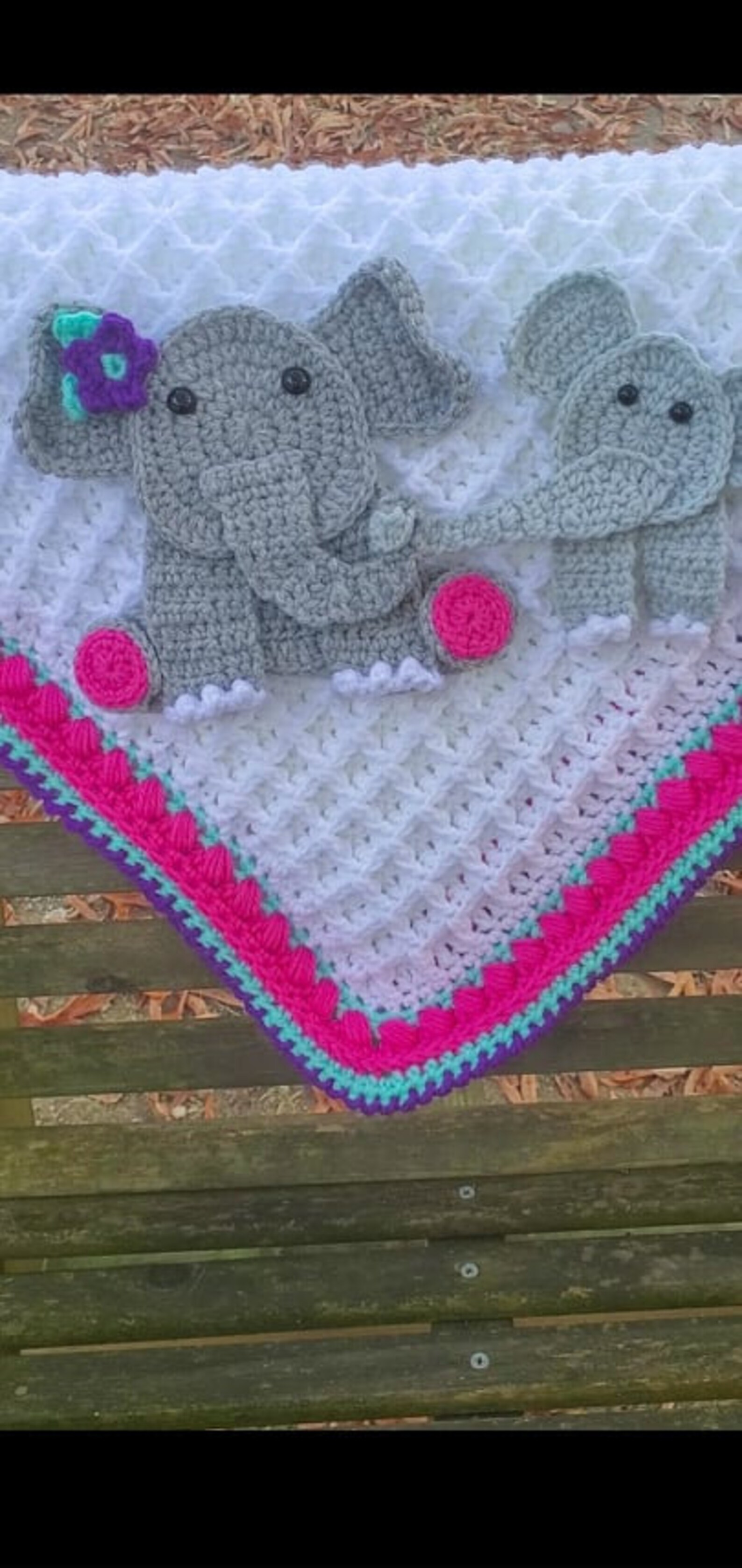 PDF PATTERN Mommy and Me Waffle Baby Blanket Crochet Etsy