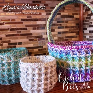 PDF MUSTER Leyas Korb Häkelanleitung Anleitung download Datei Ostern Baby Übertopf Topflappen Schüssel Nistkorb Eiersuche Geschenk