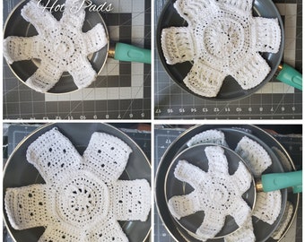 Crochet Pan Protectors Pattern (Small, Medium, Large, X-Large) - Heart Hook  Home