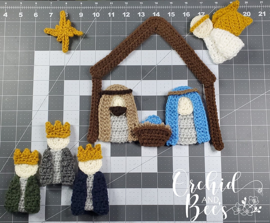 PDF PATTERN Minimalist Nativity Applique Christmas Baby Jesus Mary ...