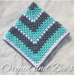 PDF Pattern - Gender Neutral Mint Blanket - Crochet Blanket Pattern PDF - baby blanket - downloadable - printable - boy girl afghan newborn