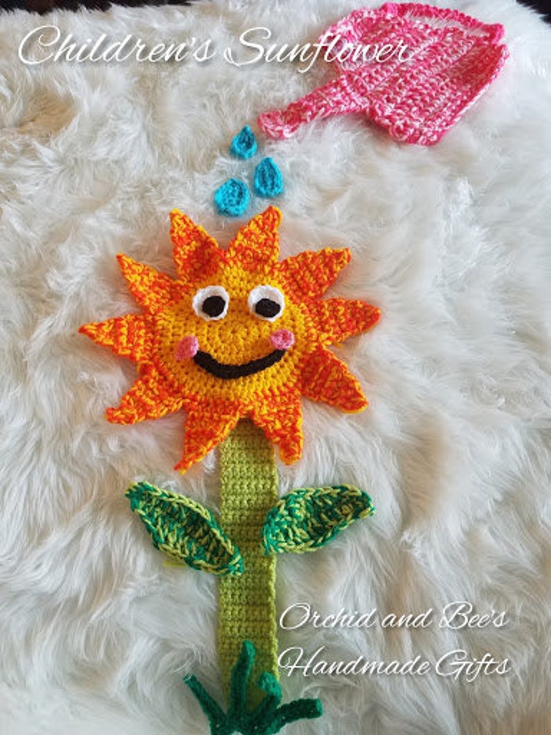 PDF PATTERN Sunshine and Sunflowers 4 Pack Crochet Applique - Etsy