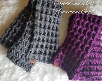 PDF-patroon - gehaakte dikke sjaal haakpatroon - afdrukbaar - downloadbaar - instructies - wintersjaal - herfstsjaal - dik - warm