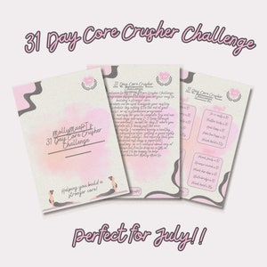 31 Day Core Crusher Challenge | Core Workout Digital | PDF Printable | Abs | Home Workout | Stomach Exercise | 2024 | MollyMaePT | Gym