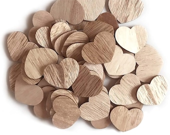 Additional Wooden Heart Tokens for Guest Book – Pack of 50