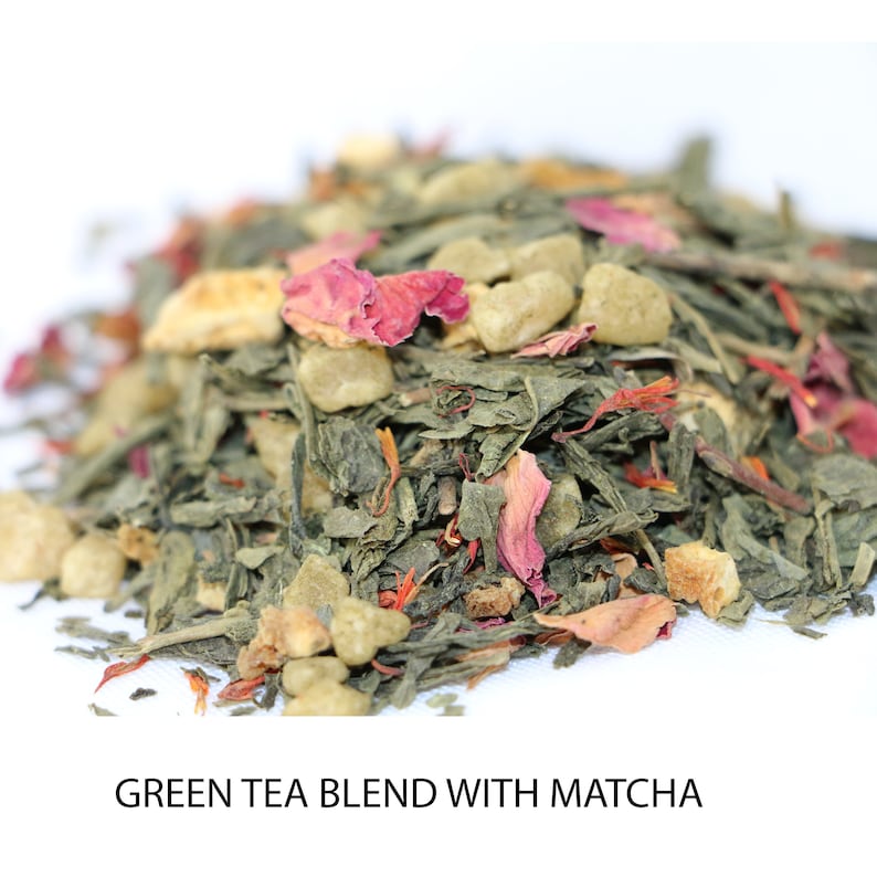 6 Types of Loose Leaf Tea 100g Matcha Green Tea Black Etsy