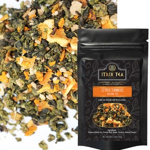Citrus-turmeric  Oolong Tea - Orange peel, Ginger, - weight loss drink  - Rich in Antioxidants - The goddess of health - Itrix tea