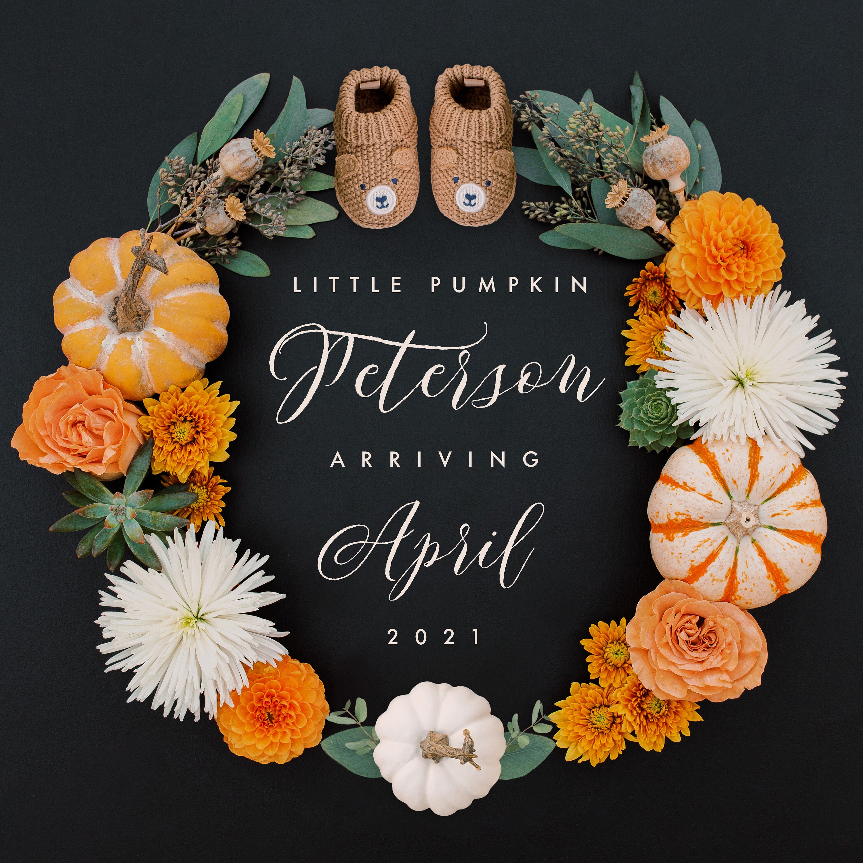 fall-pregnancy-announcement-digital-download-for-social-etsy