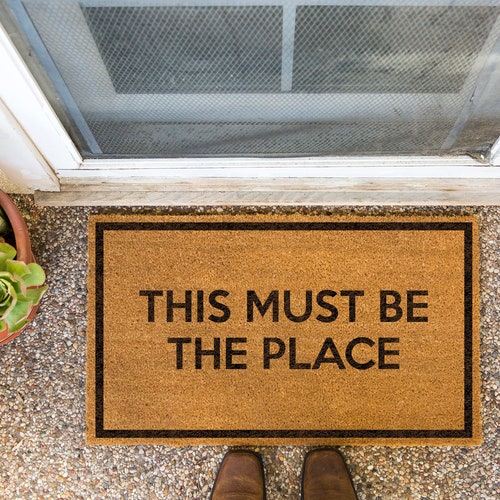 This Must Be the Place Doormat Funny Doormat Gift for Etsy