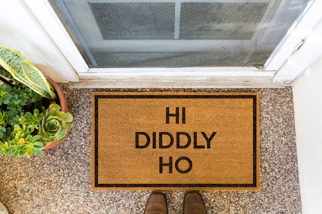 OKILY DOKILY Hi Diddly Ho, Ned Flanders Doormat, Hi Diddly Ho Doormat