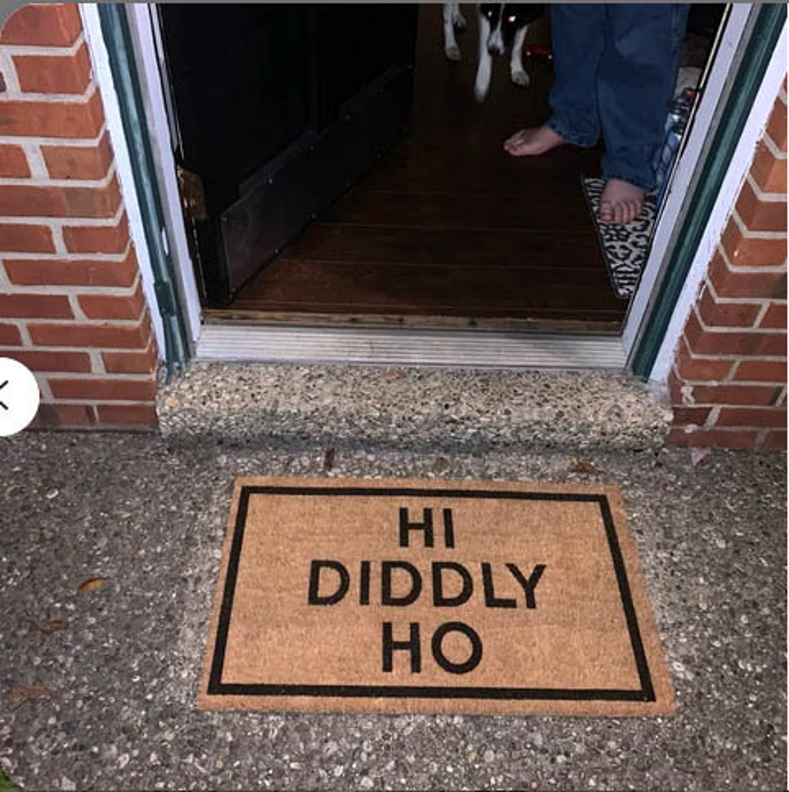 OKILY DOKILY Hi Diddly Ho Ned Flanders Doormat Hi Diddly Etsy