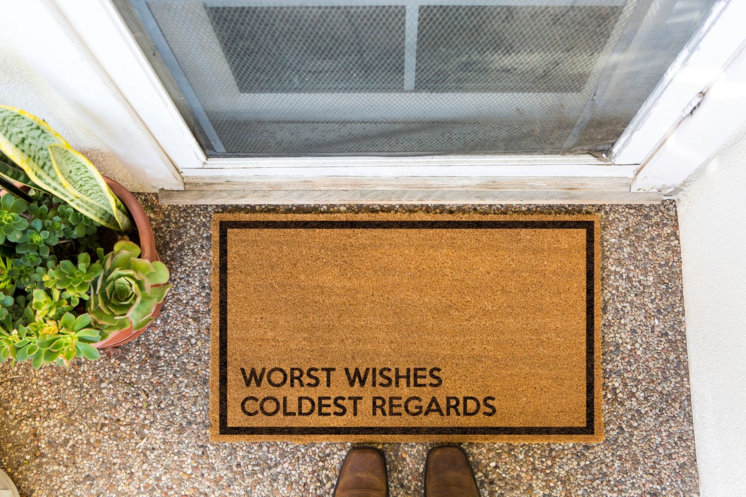 NO SUCH WELCOME Worst Wishes Coldest Regards Doormat - Etsy