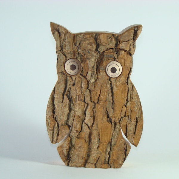 Owl variant 2, wood home decoration, handmade