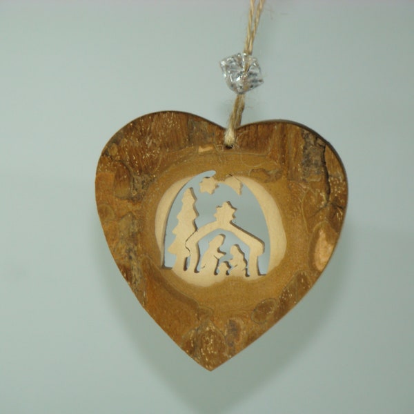 Heart ( crib), wood home decoration, handmade