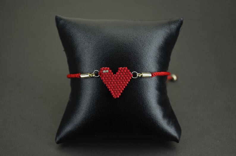 Handmade Miyuki Heart Bracelet
