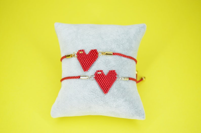 Handmade Miyuki Heart Bracelet
