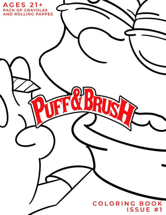 Download Puff And Brush Coloring Book Issue 1 Etsy