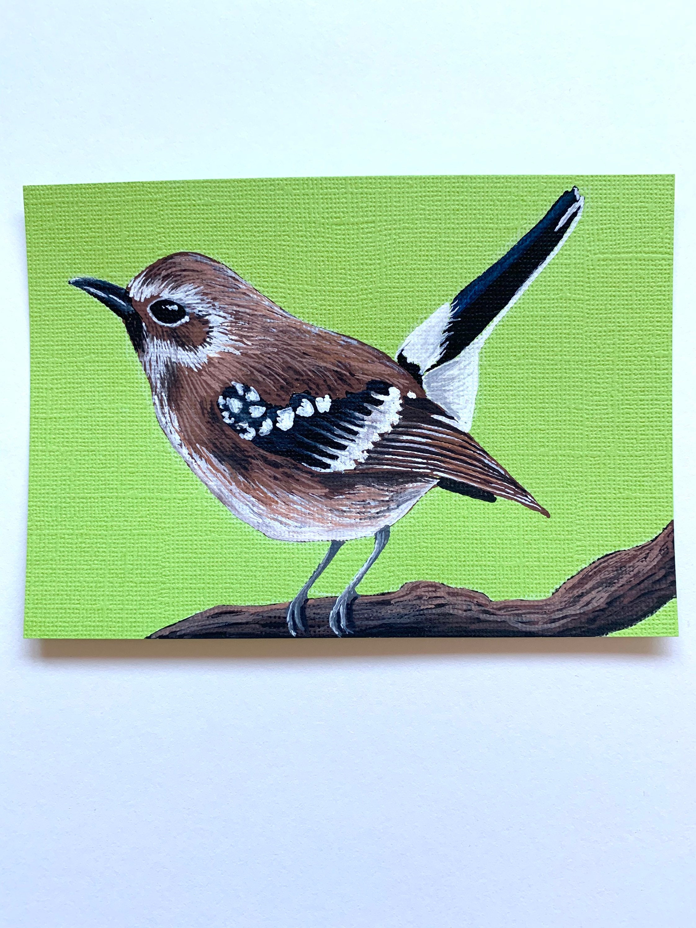 Gouache Bird Paintings // Original Artwork // A6 Bird Art Etsy UK