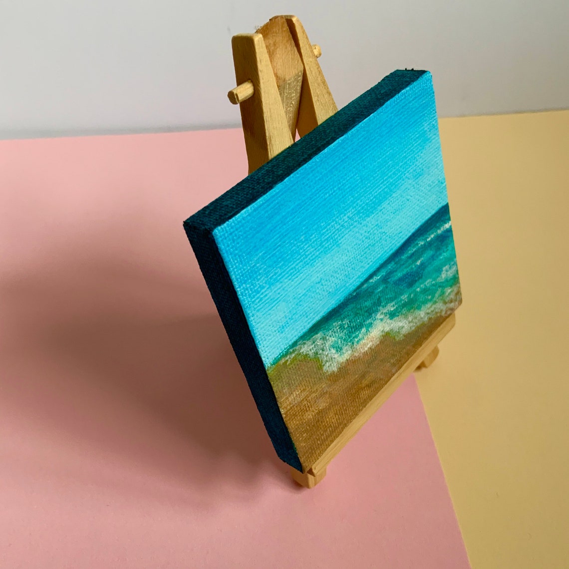 Beach Painting / Landscape Painting / Acrylic Painting / Mini Canvas