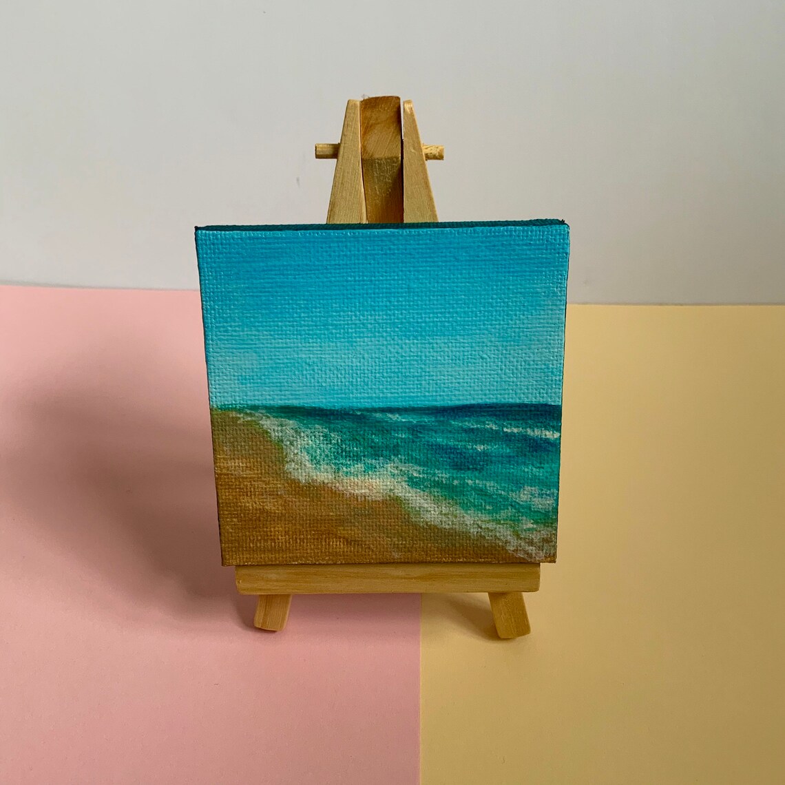 Beach Painting / Landscape Painting / Acrylic Painting / Mini Canvas