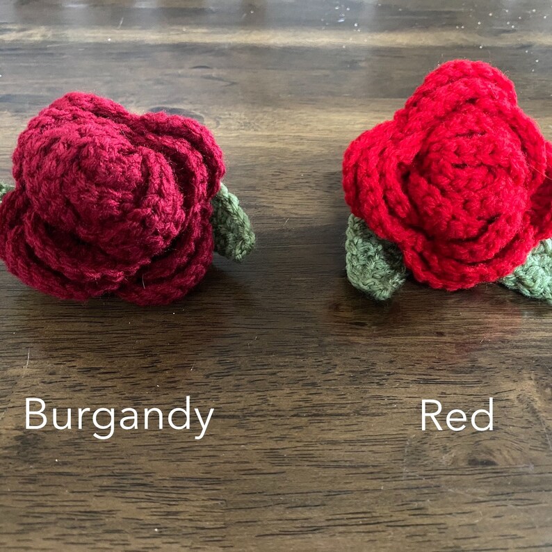 Small Crochet Rose