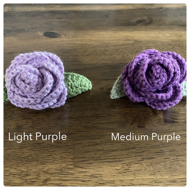 Small Crochet Rose