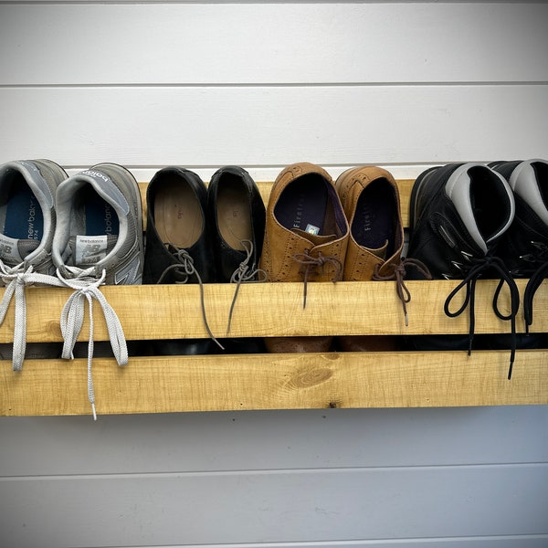Wall Mounted Shoe Rack Etsy UK