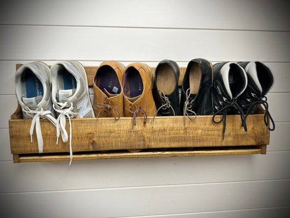 Small Shoe Rack for Hallway Rustic Style Pallet Furniture -  Norway