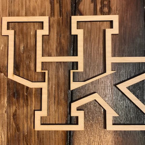 Laser Cut University of Kentucky Wildcat Logo from Birch Wood