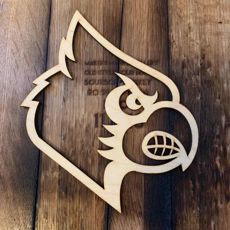 University of Louisville Cardinal Wall Art Laser Cut from Etsy
