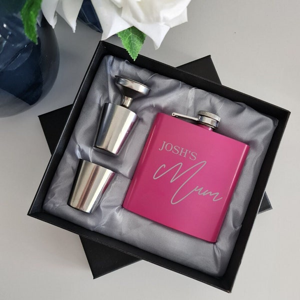 Mothers day flask gift set | personalised stainless steel  | Mothers day gift | Gifts for mum | mums flask | Engraved Flask | Nan | Grandma