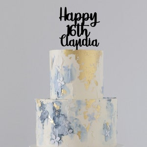 16th Birthday Acrylic Cake topper | FREE Proof Designs | Milestone Designs | Acrylic Cake topper | Changeable Age | Personalised Designs