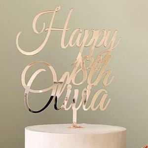 custom personalised acrylic Cake Topper | birthday | baptism | wedding | communion | baby shower | christening | bridal | confirmation