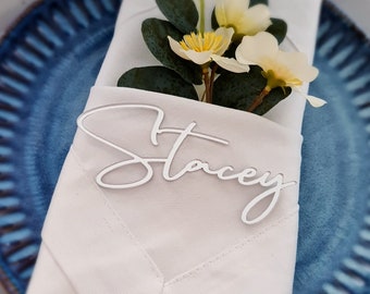 Wedding Place Seating Cards | Personalised Acrylic | Custom | Place Cards | Name Plaques | Guest Names | Laser Cut Names | Wedding Events